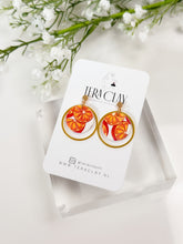 Load image into Gallery viewer, The Orange Circle Earrings
