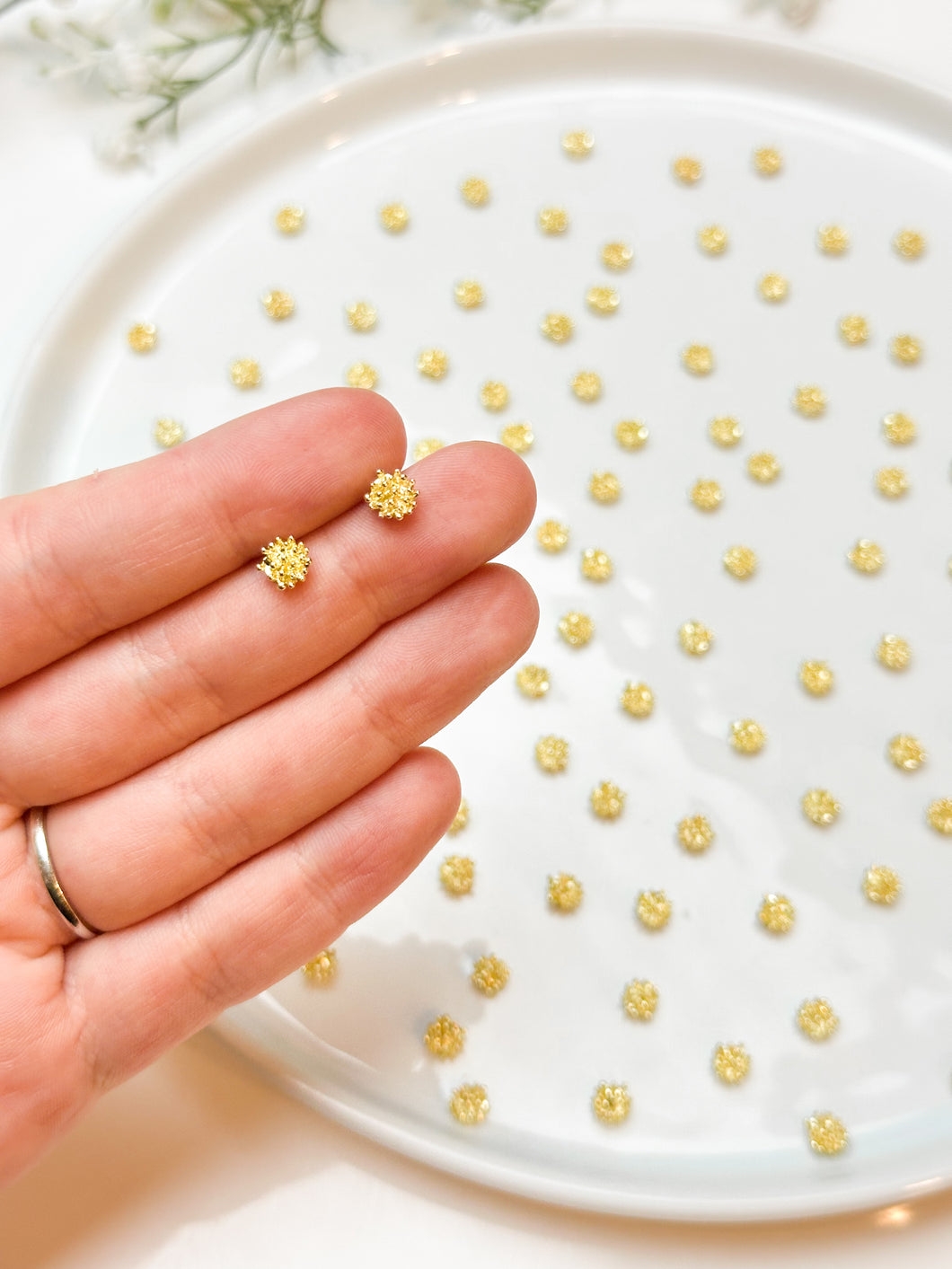 Real Gold Plated Flower Center Stamens