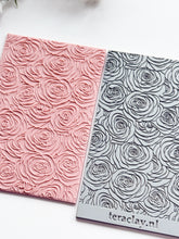 Load image into Gallery viewer, Roses Rubber Texture Mat for Polymer Clay

