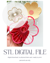 Load image into Gallery viewer, -STL Digital File- Corduroy Flower Trinket Dish/Coaster Clay Cutter PCC1830

