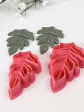 Load image into Gallery viewer, Fall Leaf Triple Dangle Polymer Clay Cutter
