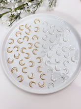 Load image into Gallery viewer, 24K Gold/925 Sterling Silver Plated Moon Bezels
