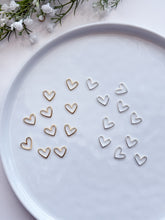 Load image into Gallery viewer, 24K Gold/925 Sterling Silver Plated Heart Bezels
