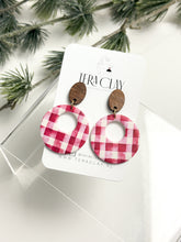 Load image into Gallery viewer, The Red Gingham Round Donuts (also in silver)
