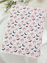 Load image into Gallery viewer, Transfer Paper Sheet 529 Coquette Bows &amp; Bats | Image Water Transfer
