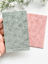 Load image into Gallery viewer, Roses Rubber Texture Mat for Polymer Clay
