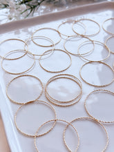 Load image into Gallery viewer, 18K Gold Plated Textured Circle Bezel | Nickel Free (multiple sizes available!)
