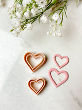 Load image into Gallery viewer, Skinny Heart Polymer Clay Cutter
