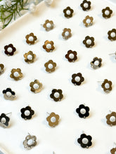 Load image into Gallery viewer, 18K Real Gold/White Gold Plated Brass Flower with 316 Surgical Stainless Steel Posts
