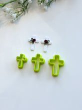 Load image into Gallery viewer, Cross Easter Polymer Clay Cutter
