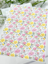 Load image into Gallery viewer, Transfer Paper 374 Pink &amp; Yellow Flowers | Image Water Transfer
