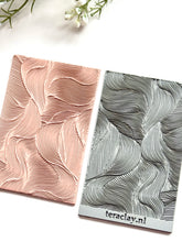 Load image into Gallery viewer, Wavy Swirls Rubber Texture Mat for Polymer Clay
