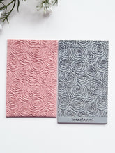 Load image into Gallery viewer, Roses Rubber Texture Mat for Polymer Clay
