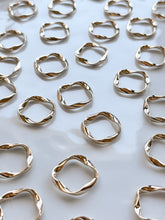 Load image into Gallery viewer, 18K Gold Plated Organic Twisted Circle Bezel | Nickel Free
