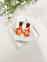 Load image into Gallery viewer, The Orange Drop Donut Earrings (also in silver)
