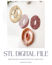 Load image into Gallery viewer, -STL Digital File- Elegant Frame Donut Polymer Clay Cutter PCC1792
