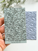Load image into Gallery viewer, Clouds &amp; Rainbows Rubber Texture Mat for Polymer Clay
