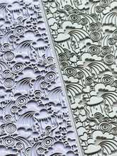 Load image into Gallery viewer, Clouds &amp; Rainbows Rubber Texture Mat for Polymer Clay
