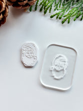 Load image into Gallery viewer, Santa Festive Acrylic Texture Tile | Acrylic Embossing Stamp
