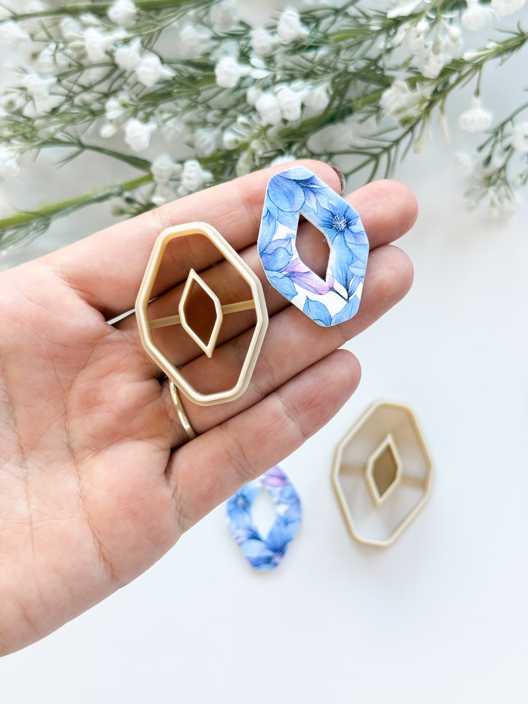 Rhombus Geometric Donut Polymer Clay Cutter