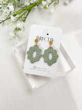 Load image into Gallery viewer, The Green Tiles Scalloped Donuts (also in silver)
