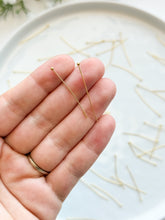 Load image into Gallery viewer, 18K Gold Plated Brass Ball Pins 50 pcs/bag
