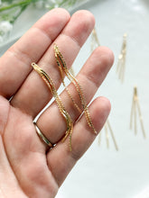 Load image into Gallery viewer, 18K Gold Plated Chain Tassel Pendant with One Hole
