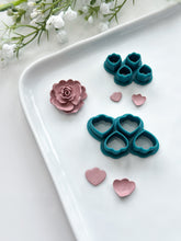 Load image into Gallery viewer, Petal Cluster Duo #2 Polymer Clay Cutters
