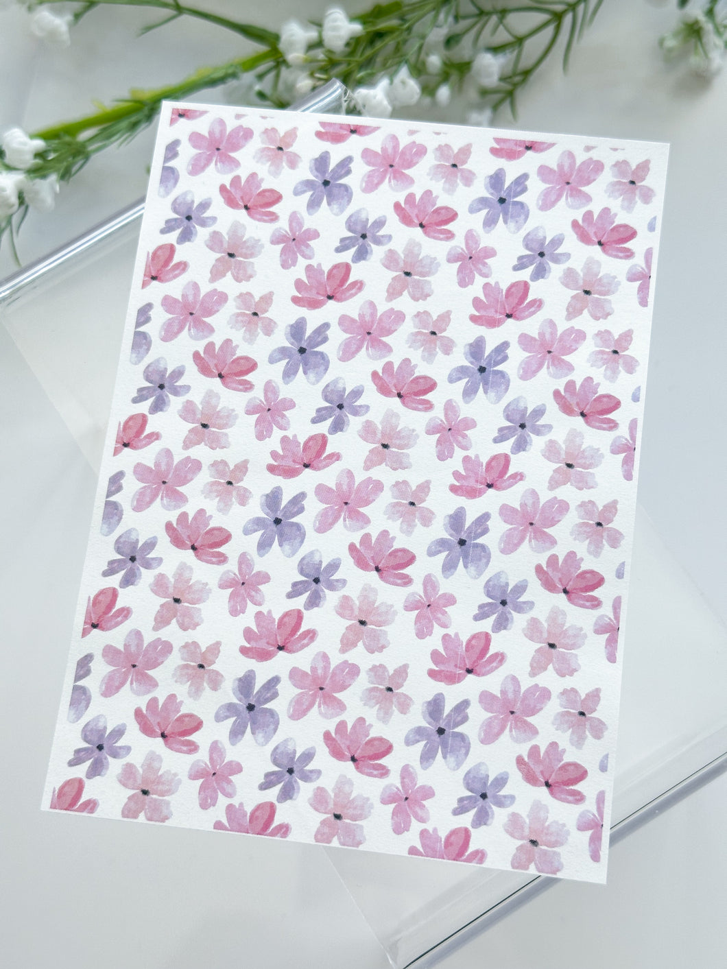 Transfer Paper 264 Pencil Flowers | Image Water Transfer