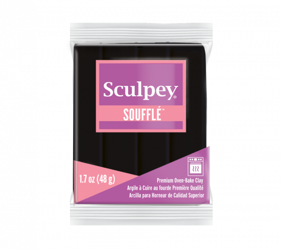Sculpey Soufflé Poppy Seed Black