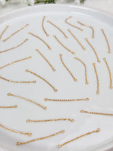 Load image into Gallery viewer, 18K Real Gold Plated Brass Chain Connector with Two Holes
