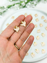Load image into Gallery viewer, 18K Gold Plated Enamel Dove Brass Charm/Pendant
