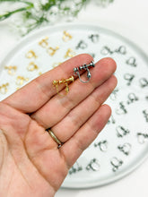 Load image into Gallery viewer, 18K Gold Plated / Stainless Steel Clip-On Ball Earrings with Vertical Loop
