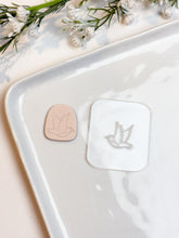 Load image into Gallery viewer, Dove #2 Acrylic Texture Tile | Acrylic Embossing Stamp
