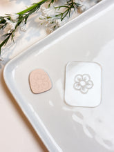 Load image into Gallery viewer, Plum Blossom Flower Acrylic Texture Tile | Acrylic Embossing Stamp
