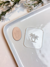 Load image into Gallery viewer, Tropical Palms Acrylic Texture Tile | Acrylic Embossing Stamp
