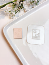 Load image into Gallery viewer, Sailboat Landscape Texture Tile | Acrylic Embossing Stamp
