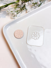 Load image into Gallery viewer, Cosmos Flower Texture Tile | Acrylic Embossing Stamp
