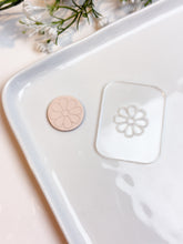 Load image into Gallery viewer, Cosmos Flower Texture Tile | Acrylic Embossing Stamp

