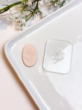 Load image into Gallery viewer, Lily Flower Texture Tile | Acrylic Embossing Stamp
