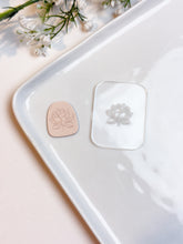 Load image into Gallery viewer, Lotus #2 Flower Texture Tile | Acrylic Embossing Stamp
