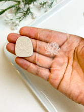 Load image into Gallery viewer, Lotus #2 Flower Texture Tile | Acrylic Embossing Stamp
