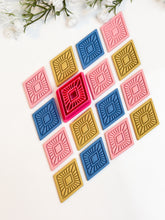 Load image into Gallery viewer, Boho Rhombus Polymer Clay Cutter PCC1836
