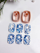 Load image into Gallery viewer, Chunky Rectangle Donut with Drill Guides Polymer Clay Cutter PCC1844
