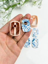 Load image into Gallery viewer, Chunky Rectangle Donut with Drill Guides Polymer Clay Cutter PCC1844
