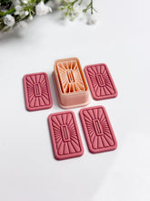 Load image into Gallery viewer, Boho Rectangle Polymer Clay Cutter PCC1845
