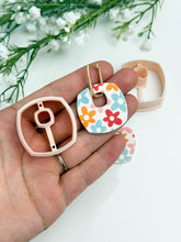 Load image into Gallery viewer, Chunky Square Donut with Drill Guides Polymer Clay Cutter PCC1853

