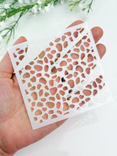 Load image into Gallery viewer, Pebbles Clay Stencil Sheet | Reusable Polymer Clay Texture Stencil
