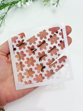 Load image into Gallery viewer, Flower Clay Stencil Sheet | Reusable Polymer Clay Texture Stencil
