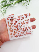 Load image into Gallery viewer, Butterfly Clay Stencil Sheet | Reusable Polymer Clay Texture Stencil
